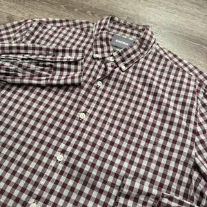 Bonobos‎ Shirt Mens Large Gingham Check Long Sleeve Casual Standard Fit Preppy